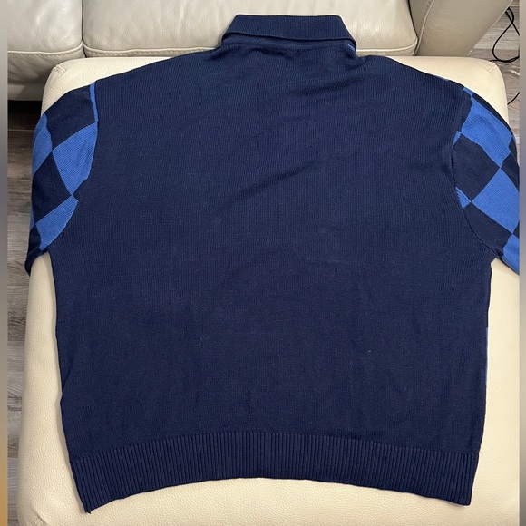 NWT - Zara Men’s Checked Polo Sweater - Size L - Picture 7 of 9